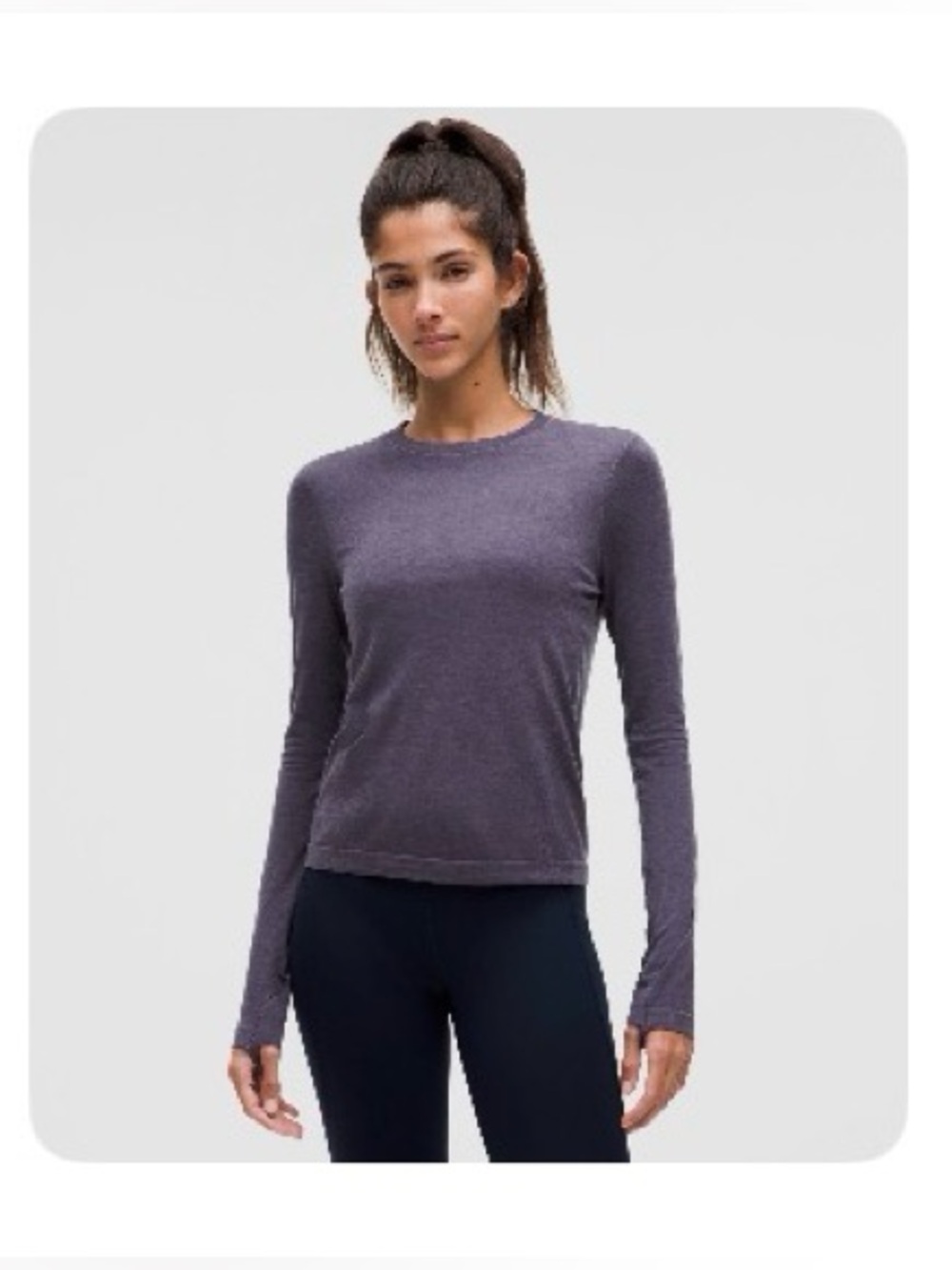 lululemon Swiftly Wool Blend Longsleeve Waist Length
